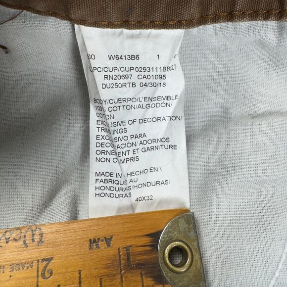 Dickies Carpenter Pants Men’s 40x32 Brown Utility Workwear Relaxed Fit - Picture 6 of 14